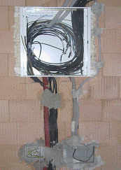 rozvaděč před kompletací