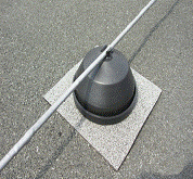 bleskosvod na ploché střeše